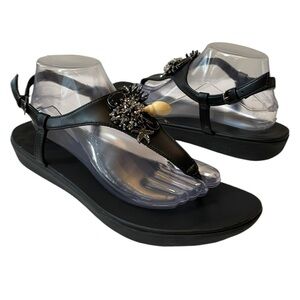 Fitflop Lainey Under-The-Sea Back-Strap‎ Thong Toe Post Sandals. Size 10.
